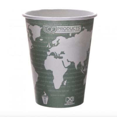 Eco Products Paper World Art Hot Cup 12 oz EP-BHC12-WA