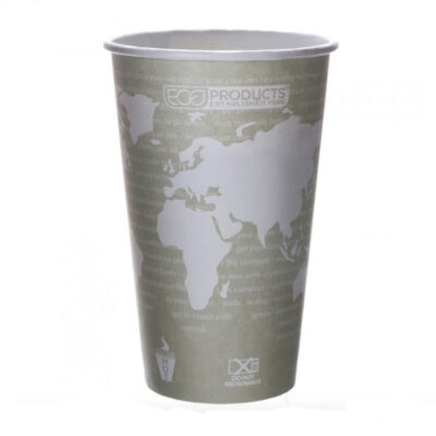Eco Products Paper World Art Hot Cup 16 oz EP-BHC16-WA