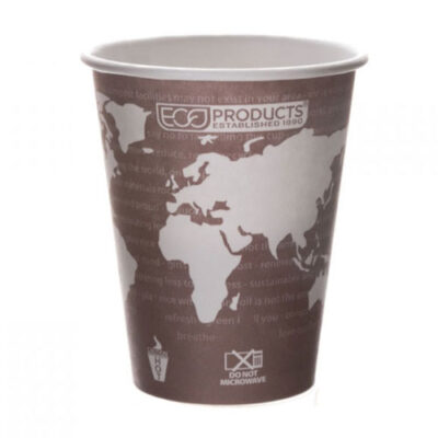 Eco Products Paper World Art Hot Cup 8 oz EP-BHC8-WA