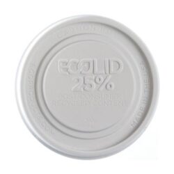 Eco Products RPS White Flat Lid for Container 12-32 oz EP-BRSCLID-L