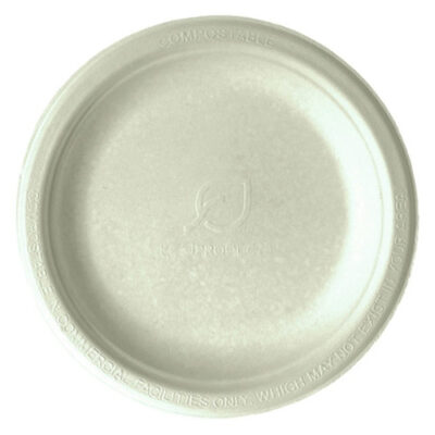 Eco Products Sugarcane Kraft Round Plate 6 in EP-NP016