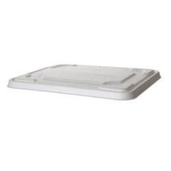 Eco Products Sugarcane White Flat Lid for Half Pan Tray 13 in x 10.75 in x 0.25 in EP-SCTR1310LID
