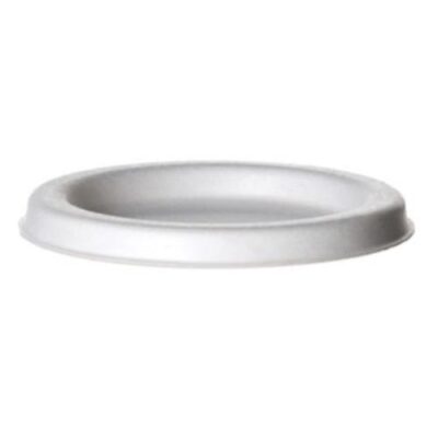 Eco Products Sugarcane White Flat Lid for Portion Cup 2 oz EP-SPCLID2
