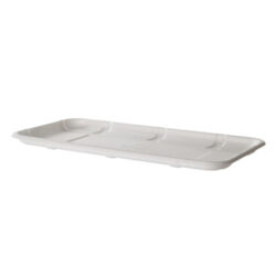 Eco Products Sugarcane White Tray 11 in x 6 in x 0.5 in EP-MP10S