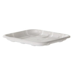 Eco Products Sugarcane White Tray 8.5 in x 6 in x 0.5 in EP-MP2S