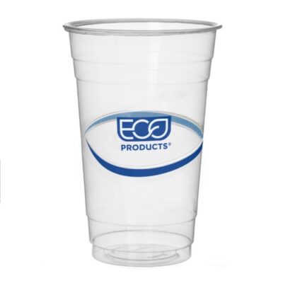 Eco Products rPET Blue Stripe Cold Cup 20 oz EP-CR20