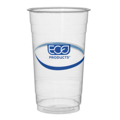 Eco Products rPET Blue Stripe Cold Cup 24 oz EP-CR24