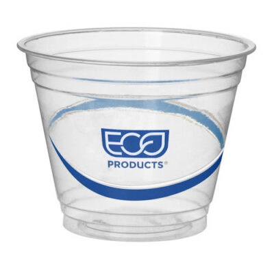 Eco Products rPET Blue Stripe Cold Cup 9 oz EP-CR9