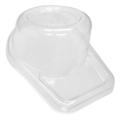 Eco Products rPET Clear Dome Lid for Snack Cup 10 2 oz EP-SCC42LID-R