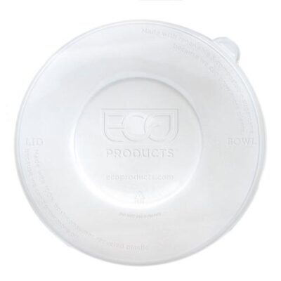 Eco Products rPET Clear Flat Lid for 12-16 oz Coupe 16-40 oz Noodle Bowl EP-BLRLID