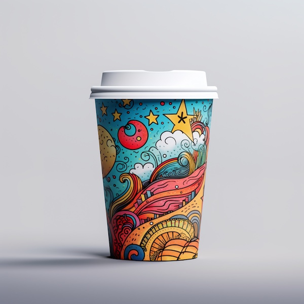 Equisite Printing Colorful Cup