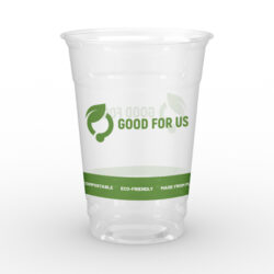 Good For Us Custom Printed Compostable PLA Plastic Cup 16 oz