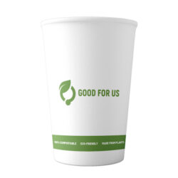 Good For Us Custom Printed Compostable Paper Hot Cup 10 oz