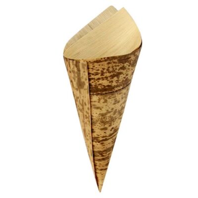 PacknWood Bamboo Leaf Cone 5 oz 2.7 in x 6.7 in x 4.9 in 210BBCOB17
