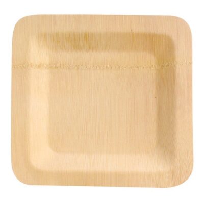 PacknWood Bamboo Square Veneer Plate 10 in 210BVNER10SQ