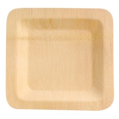 PacknWood Bamboo Square Veneer Plate 9 in 210BVNER9SQ