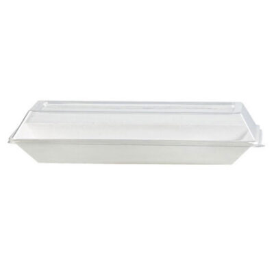 PacknWood Clear Dome Lid for Eco Design Plate 10.2 in x 5.1 in 210ECODL2714