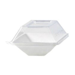 PacknWood Clear Dome Lid for Eco Design Plate 5.1 in x 3.3 in 210ECODL139