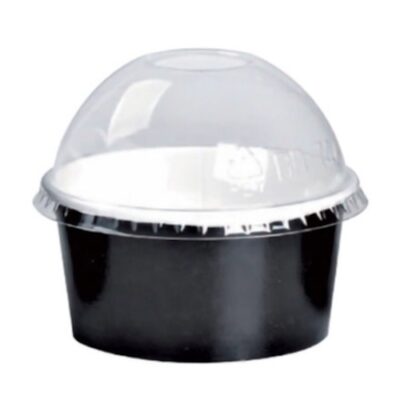 PacknWood Clear Dome Lid for Portion Cup 5 oz 209POPETL80D