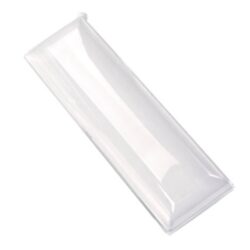 PacknWood Clear Dome Lid for Rectangular Plate 3.5 in x 10.6 in 210BCHICL290