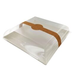PacknWood Clear Dome Lid for Square Plate 7 in 210BCHICL181