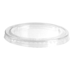 PacknWood Clear Flat Lid for Portion Cup 3 4 oz 209POPETL3