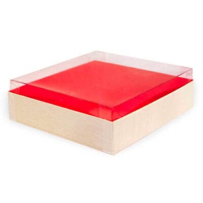 PacknWood Clear Lid for Wood Box 6.3 in x 6.3 in 210SAMLID160