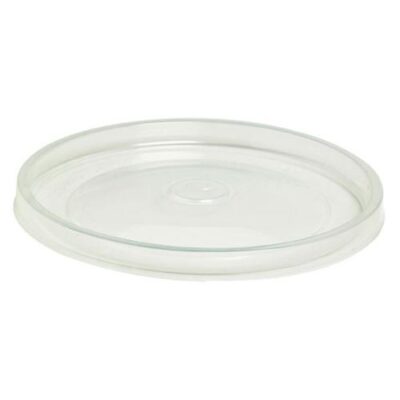 PacknWood PP Clear Flat Lid for Soup Cup 8-12 oz 3.5 in 210SOUPLPP90