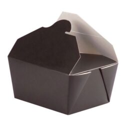 PacknWood Paper Black Meal Box 22 oz 210BIO1N