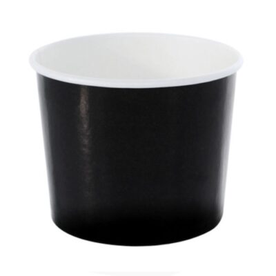 PacknWood Paper Black Souffle Portion Cup 10 oz 210POC320N