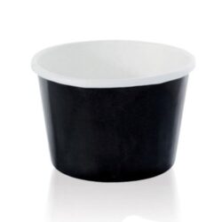 PacknWood Paper Black Souffle Portion Cup 3 oz 210POC81N