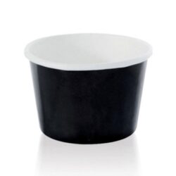 PacknWood Paper Black Souffle Portion Cup 5 oz 210POC151N