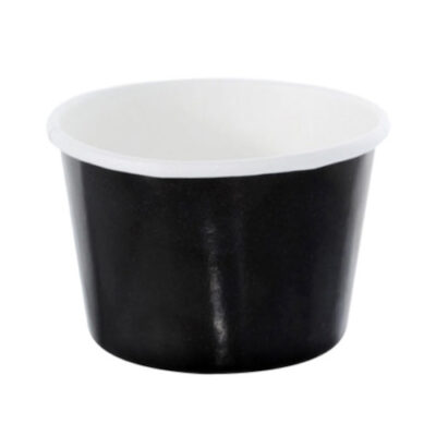 PacknWood Paper Black Souffle Portion Cup 8 oz 210POC270N