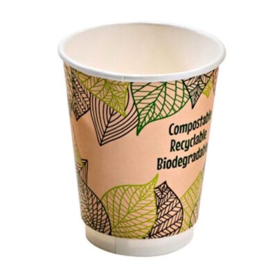 PacknWood Paper Design Double Wall Cup 10 oz 210GCDW10