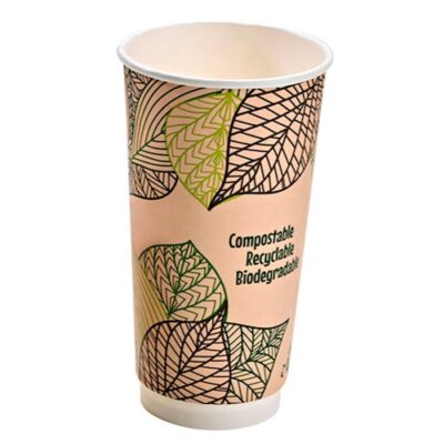 PacknWood Paper Design Double Wall Cup 20 oz 210GCDW20