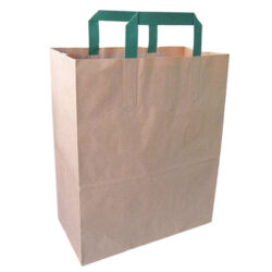PacknWood Paper Kraft Bag Handle 10.5 in x 5.5 in x 13 in 210CAB2518BR