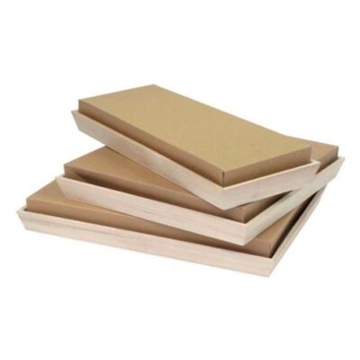 PacknWood Paper Kraft Lid for Heavy Duty Tray 13.75 in x 13.75 in 210NOAHLID31