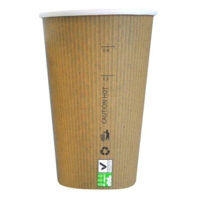 PacknWood Paper Kraft Single Wall Cup 16 oz 210GCBIO16