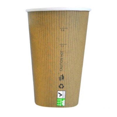 PacknWood Paper Kraft Single Wall Cup 20 oz 210GCBIO20