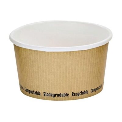PacknWood Paper Kraft Soup Cup 12 oz 4.5 in 210PLAS12