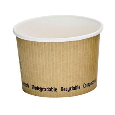 PacknWood Paper Kraft Soup Cup 8 oz 3.5 in 210PLAS8