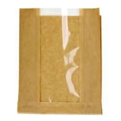 PacknWood Paper Kraft Window Bag 11 in x 7.1 in x 2.8 in 210SVIS2818
