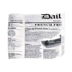 PacknWood Paper News Print 2 Side Open Bag 6.7 in x 6.7 in 2CHPAPNEWS17