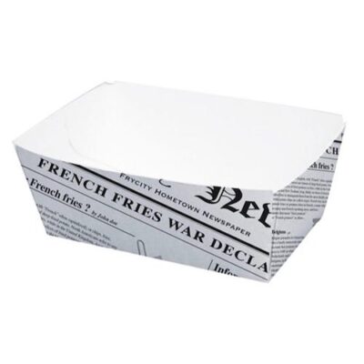 PacknWood Paper News Print Basket 8.5 oz 3.5 in x 2.2 in x 1.6 in 210BCNEWS250