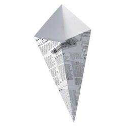 PacknWood Paper News Print Cone 11 oz 210CNEWS325