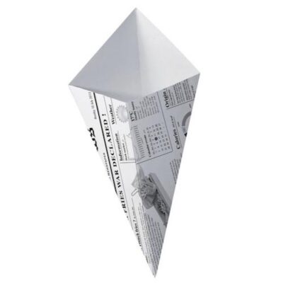 PacknWood Paper News Print Cone 8.4 oz 210CNEWS250