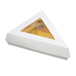 PacknWood Paper White Window Slice Box 12 oz 6.6 in x 6.6 in x 5.1 in 209PATTRI