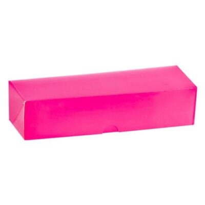 PacknWood Pink 7 Macaron Box 8.5 in x 2.7 in x 1.9 in 210MAC7