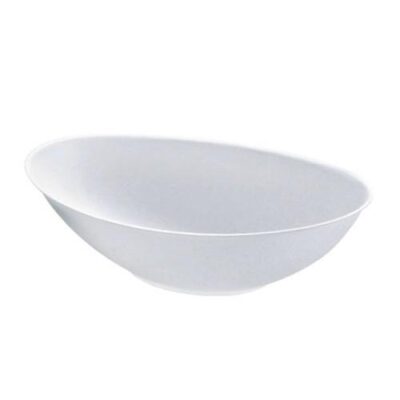 PacknWood Sugarcane White Oval Bowl 24 oz 8.6 in x 5.5 in 210BCHIC750