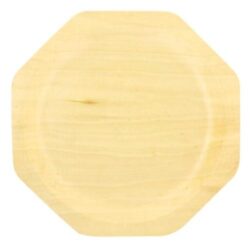 PacknWood Wood Octagonal Scandinavia Plate 10 in 210BBA26